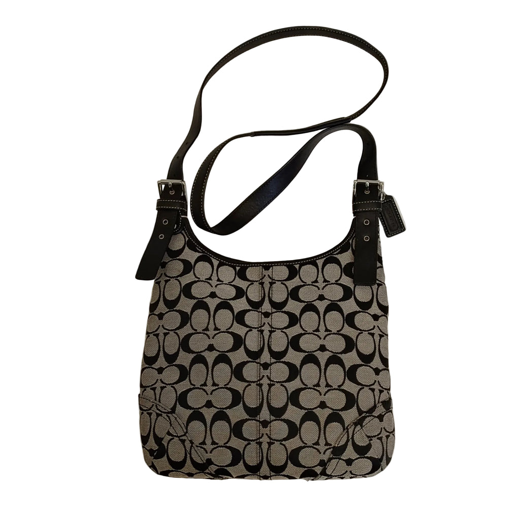 Coach Shoulder Bag-Canvas-Grey