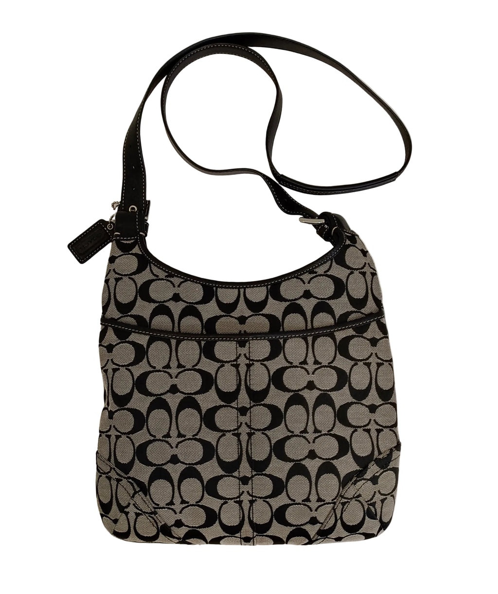 Coach Shoulder Bag-Canvas-Grey
