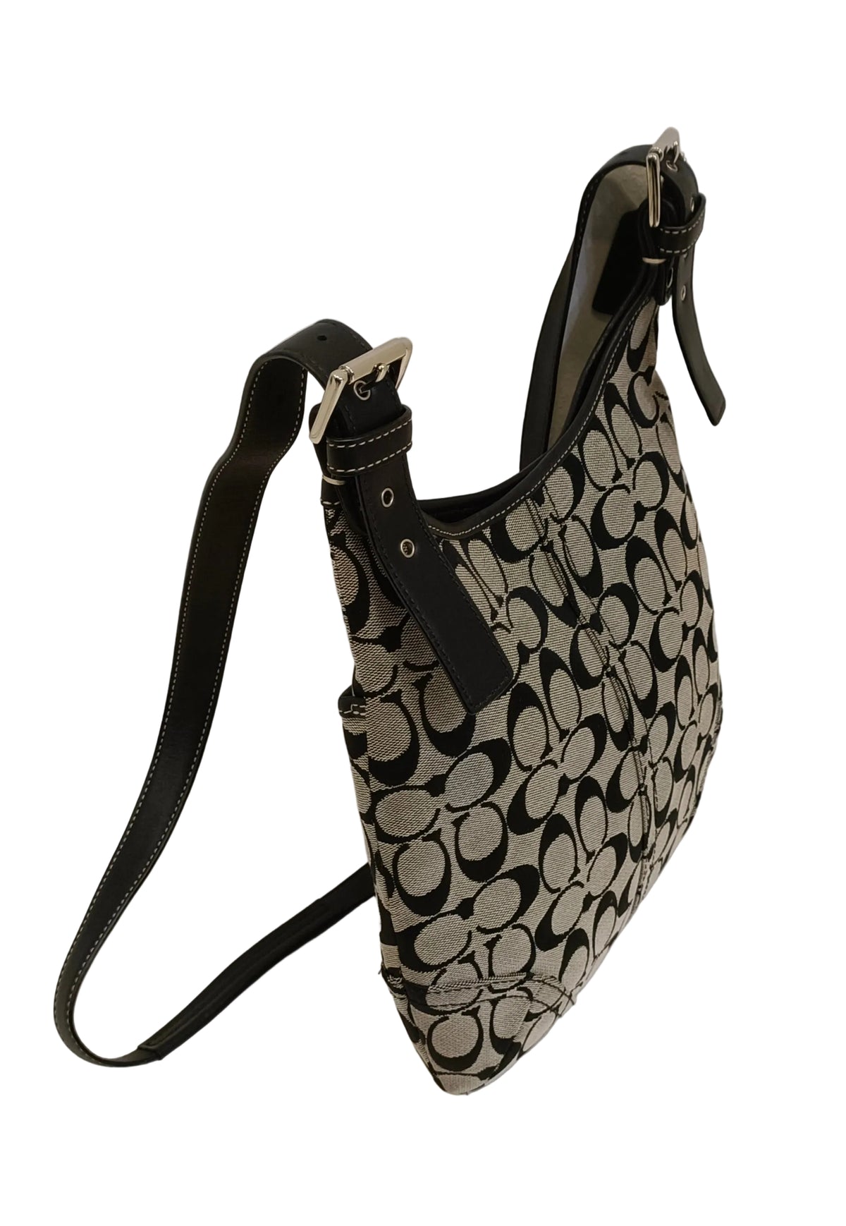 Coach Shoulder Bag-Canvas-Grey