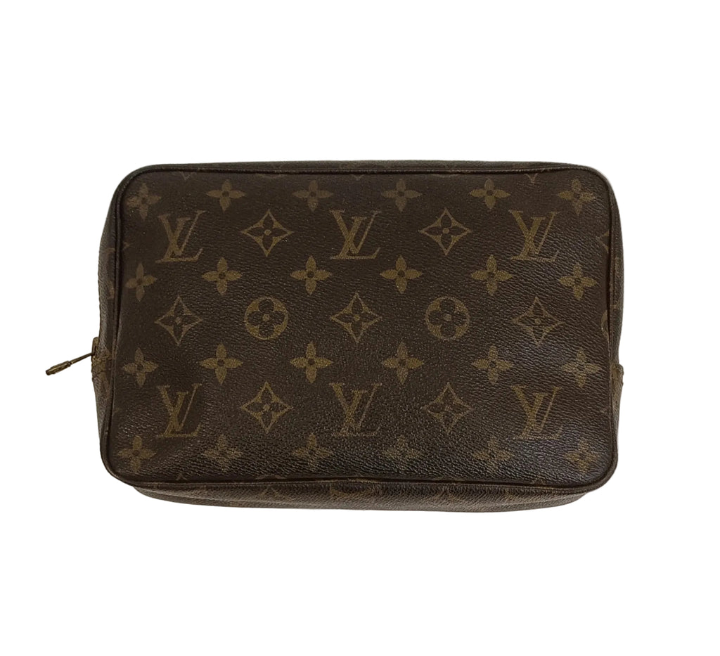 Louis Vuitton Clutch Bag-Brown Leather