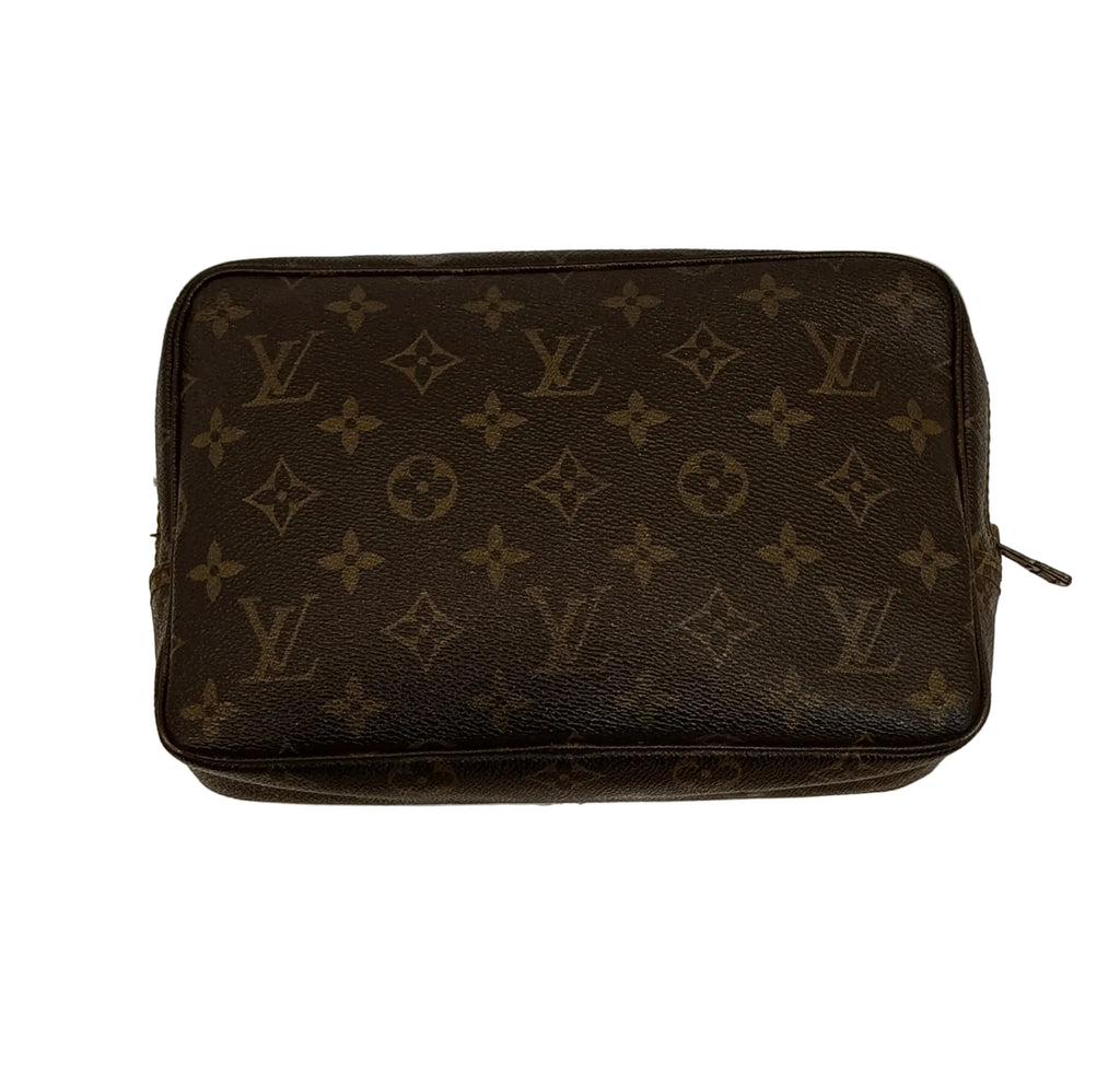 Louis Vuitton Clutch Bag-Brown Leather