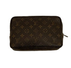 Louis Vuitton Clutch Bag-Brown Leather