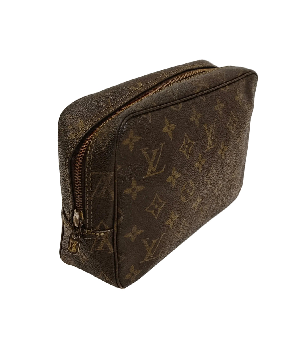 Louis Vuitton Clutch Bag-Brown Leather