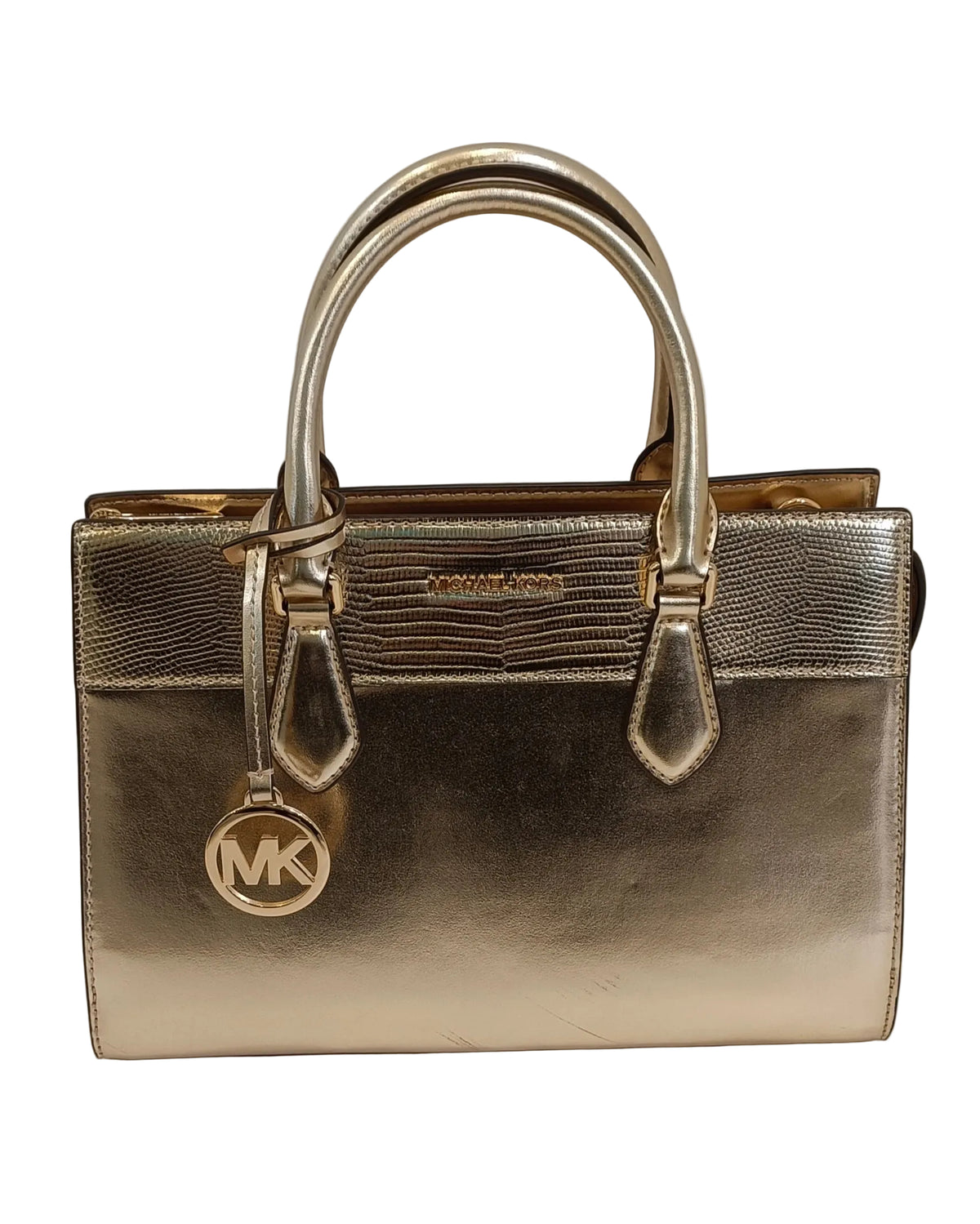 Michael Kors Tote Bag-Shiny Gold Bag-Leather Main image
