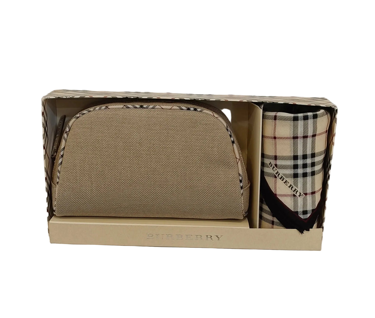 Burberry Handkerchief And Pouch Set-Sig Novacheck