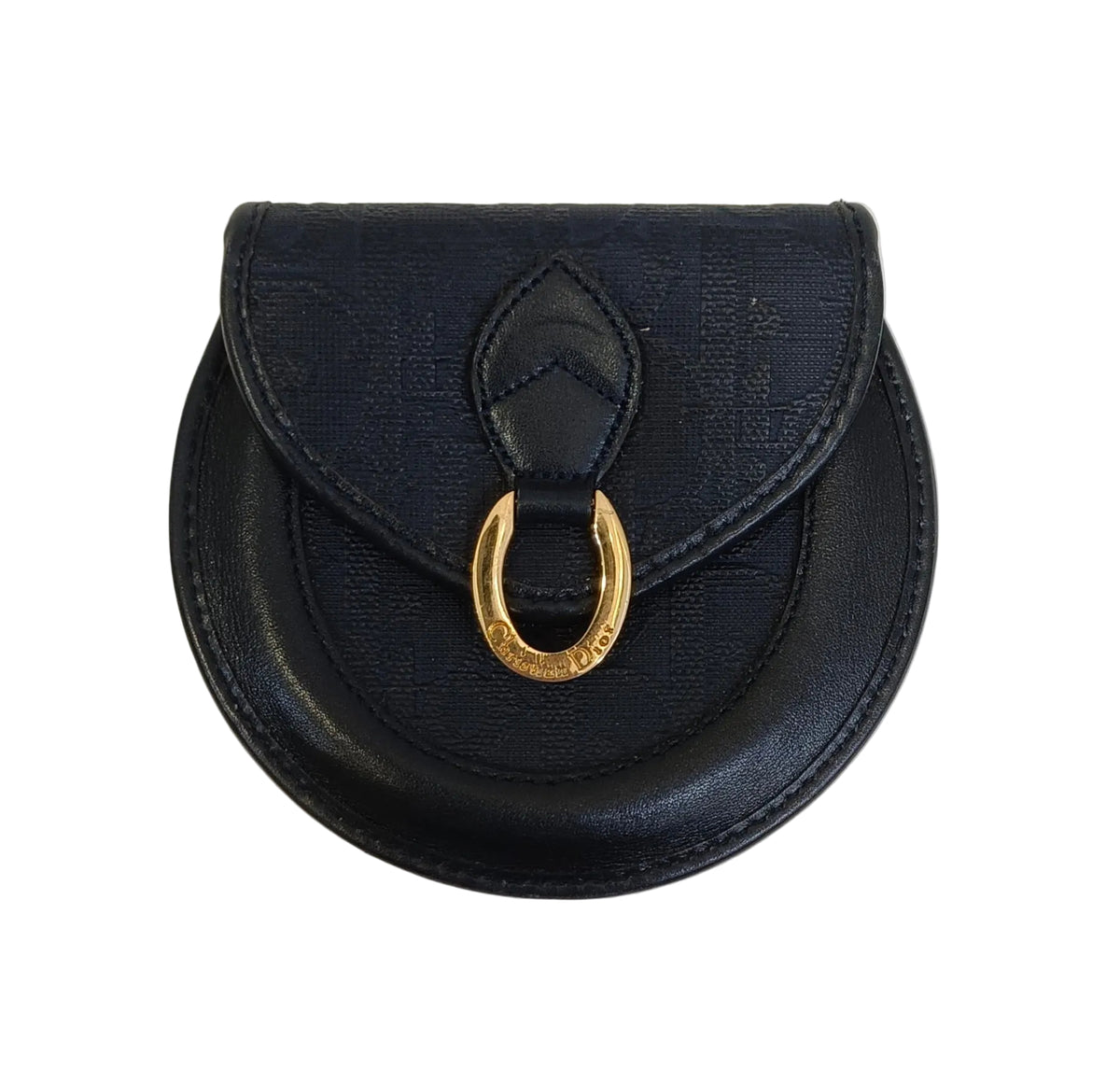 Christian Dior Coin Case-Navy Gold Buckle Main image