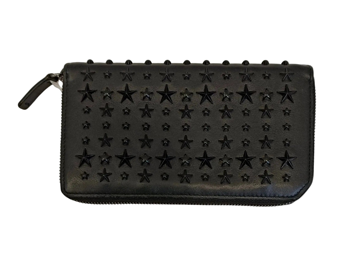 Jimmy Choo Long Wallet-Black & Leather Main image