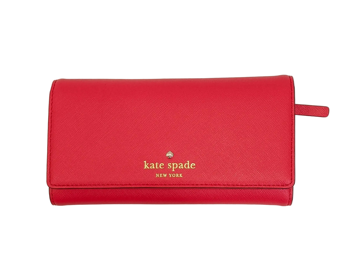 Kate Spade Long Wallet-Red Leather