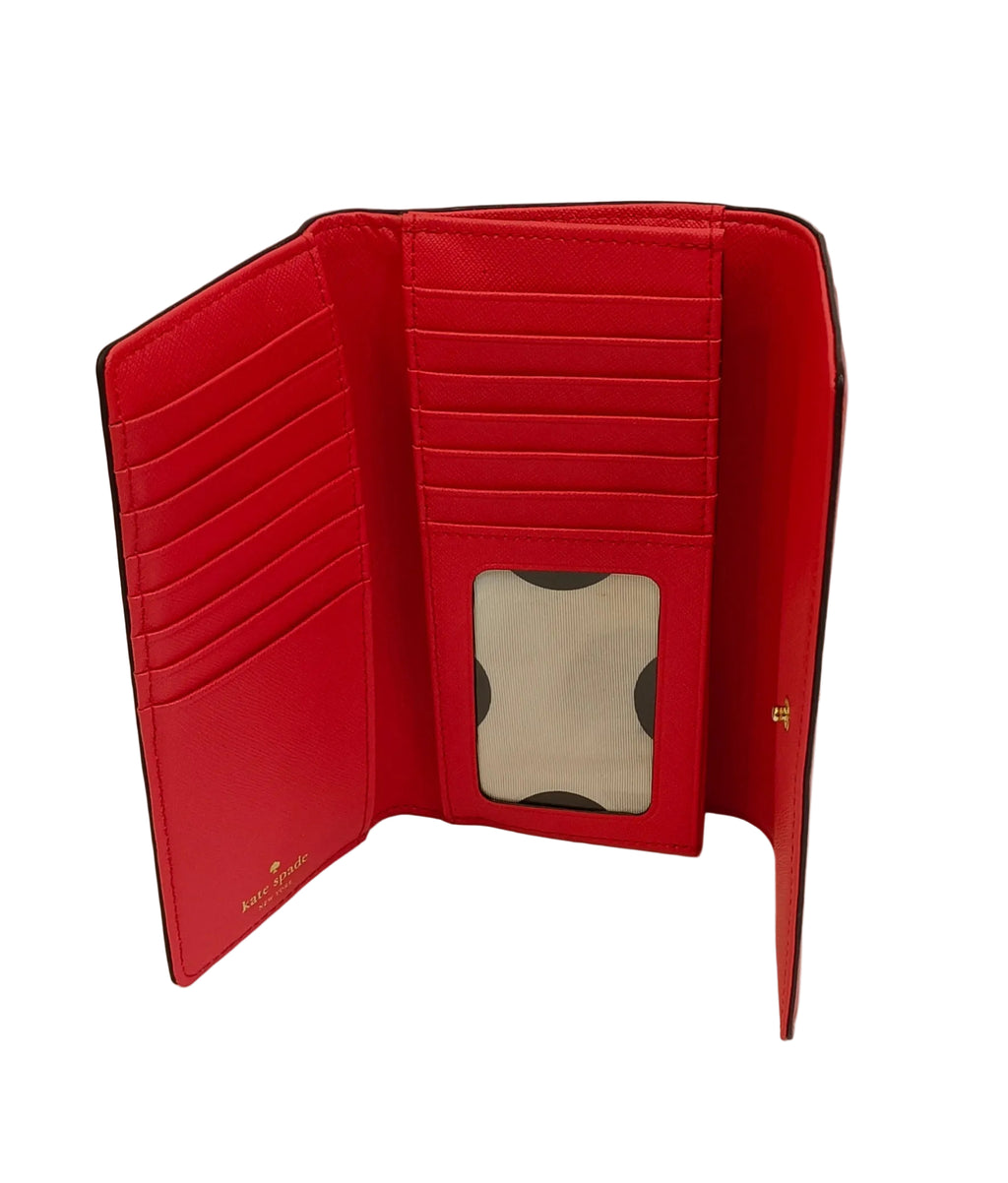 Kate Spade Long Wallet-Red Leather