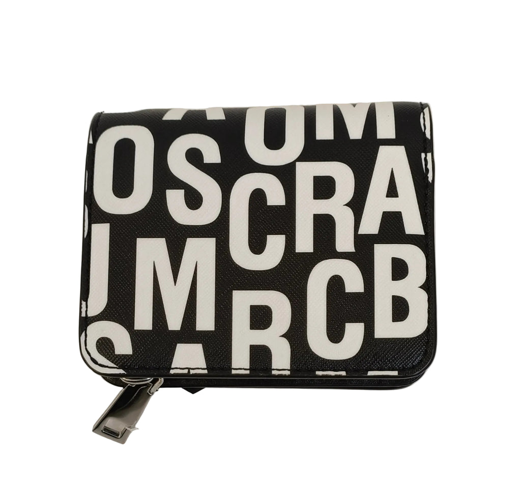 Marc Jacobs Wallet-Black White & Jumble Logo