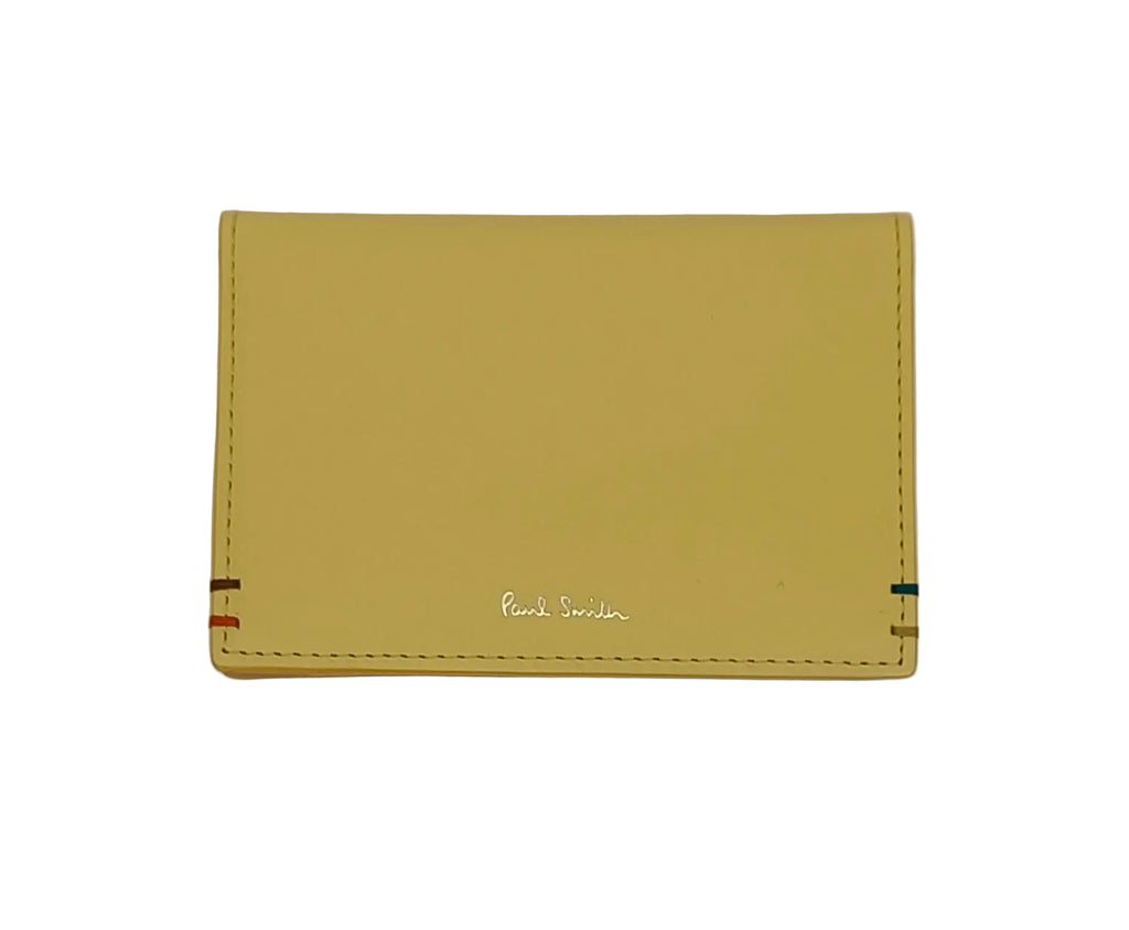 Paul Smith Card Case-Yellow Leather
