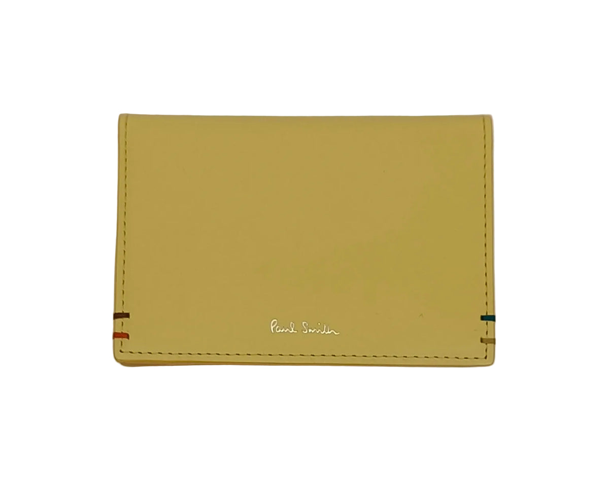Paul Smith Card Case-Yellow Leather