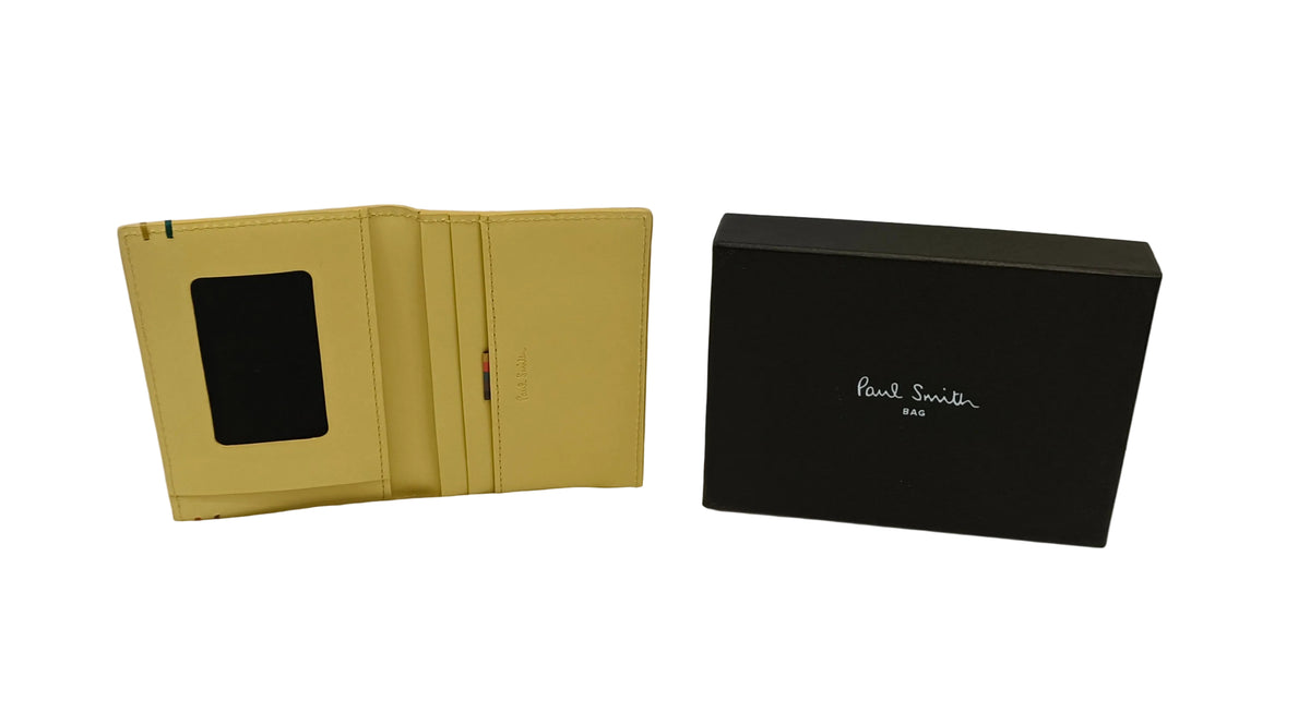 Paul Smith Card Case-Yellow Leather