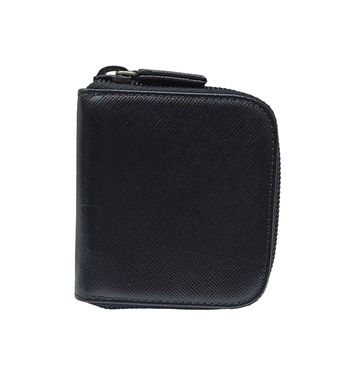 Prada Coin Case-Black Leather With Box