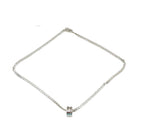 Gucci Sterling Silver Necklace-Cut Out G Tube