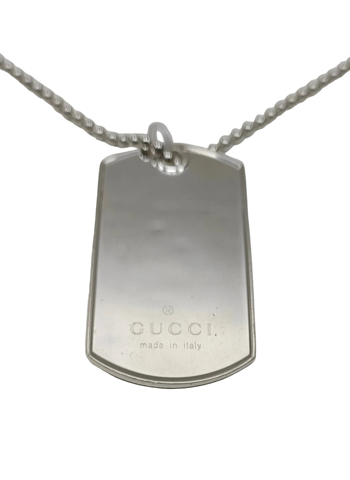 Gucci Sterling Silver Necklace-Tag Plate Main image