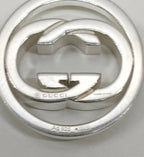 Gucci Sterling Silver Necklace-Interlocking G/Pouch