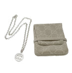Gucci Sterling Silver Necklace-Interlocking G/Pouch