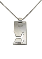 Gucci Sterling Silver Necklace-Pisces Plate Tag