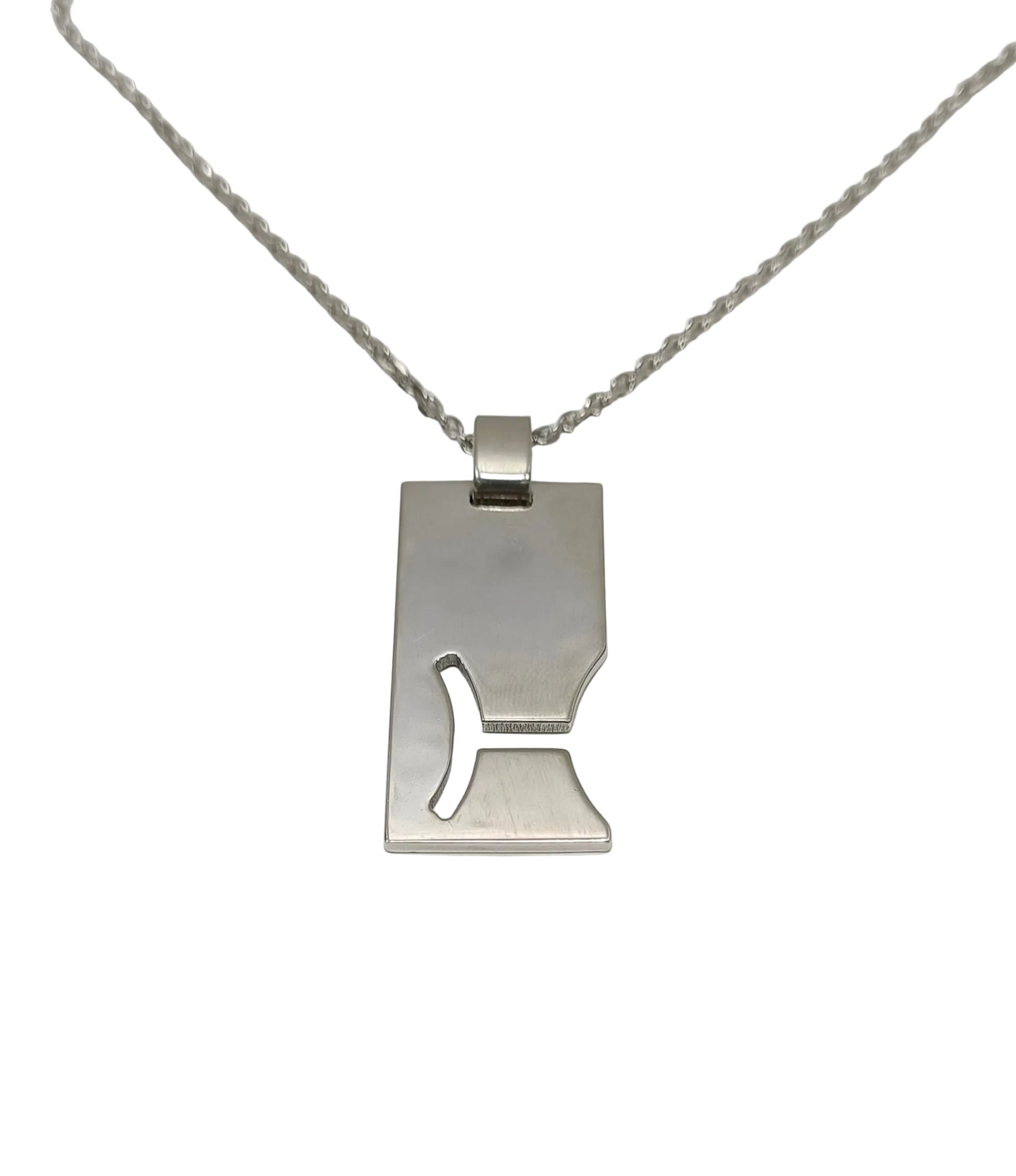 Gucci Sterling Silver Necklace-Pisces Plate Tag Secondary image
