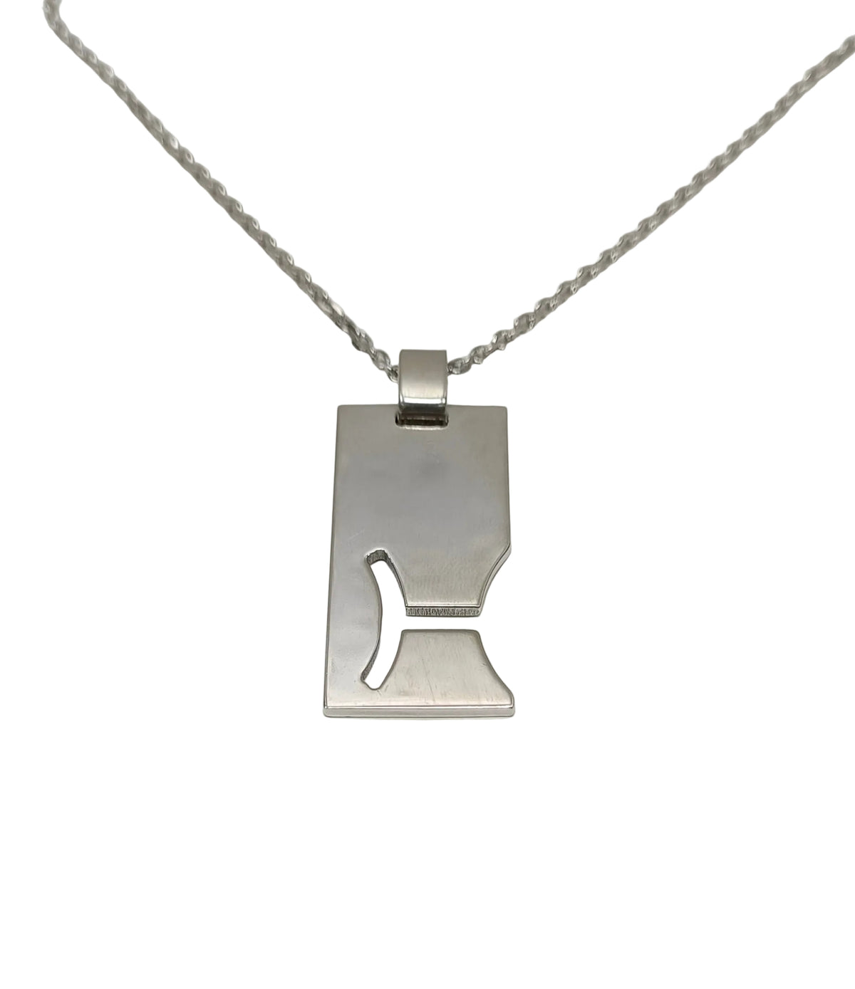 Gucci Sterling Silver Necklace-Pisces Plate Tag