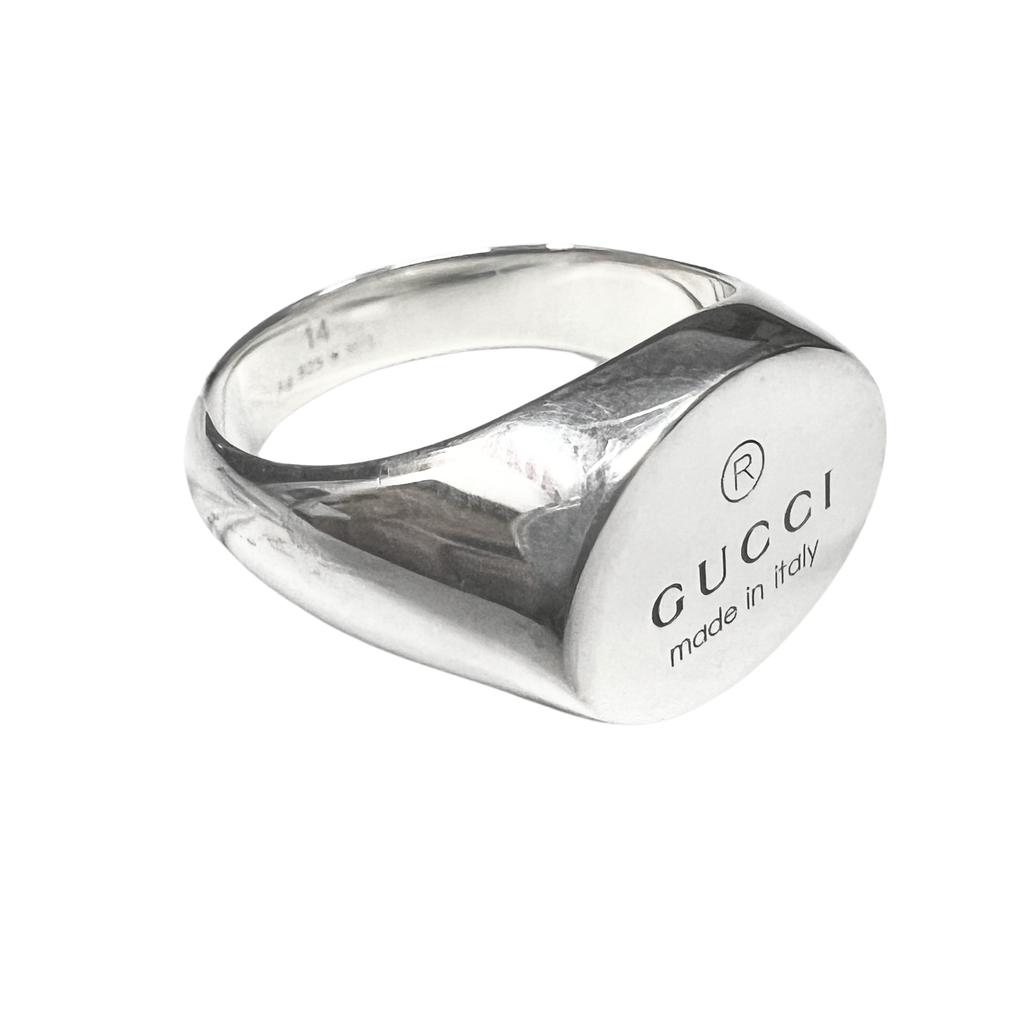 Gucci Sterling Silver Signet Ring