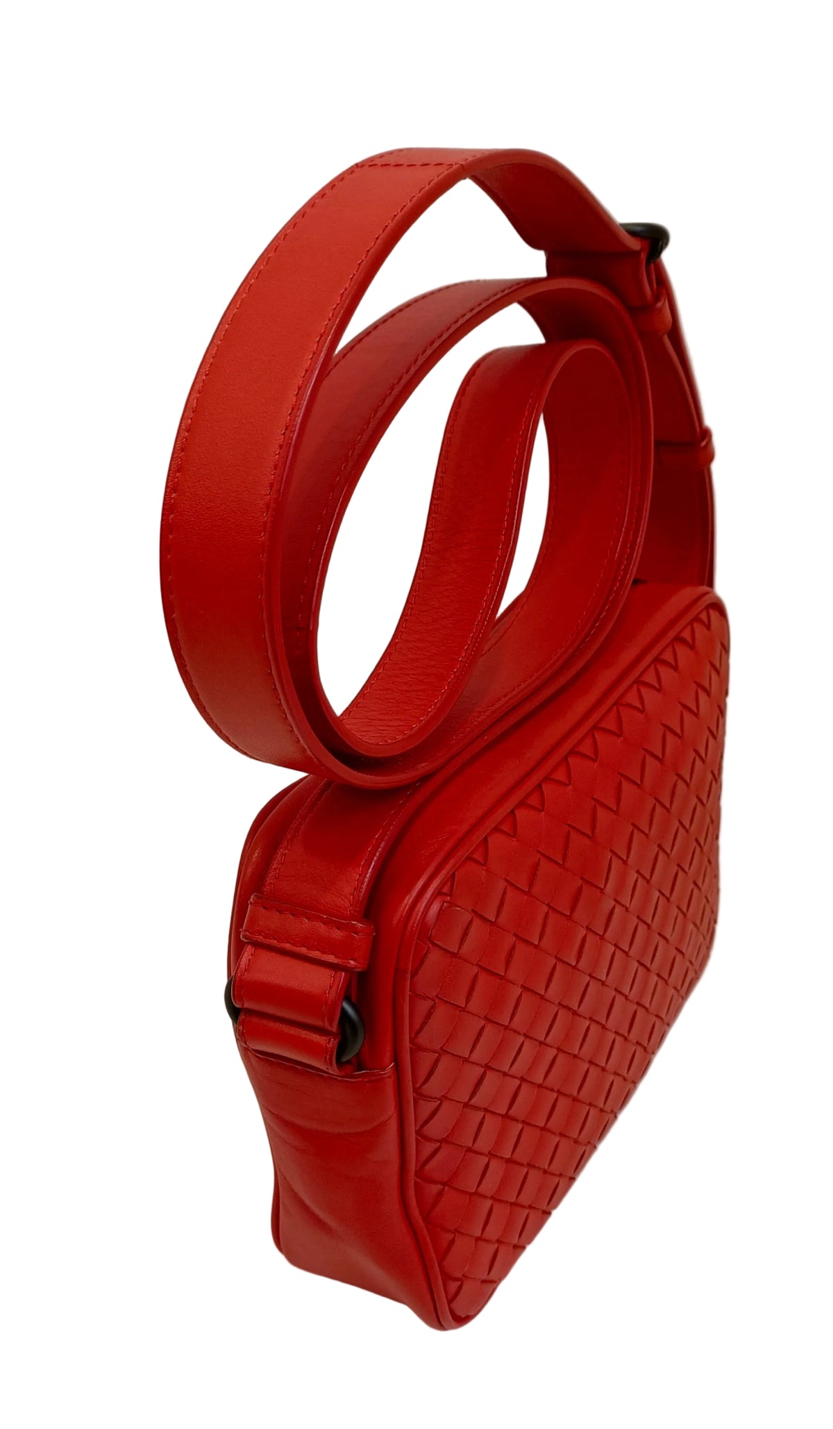 Bottega Veneta Shoulder Bag-Red/Leather/Intrecciato