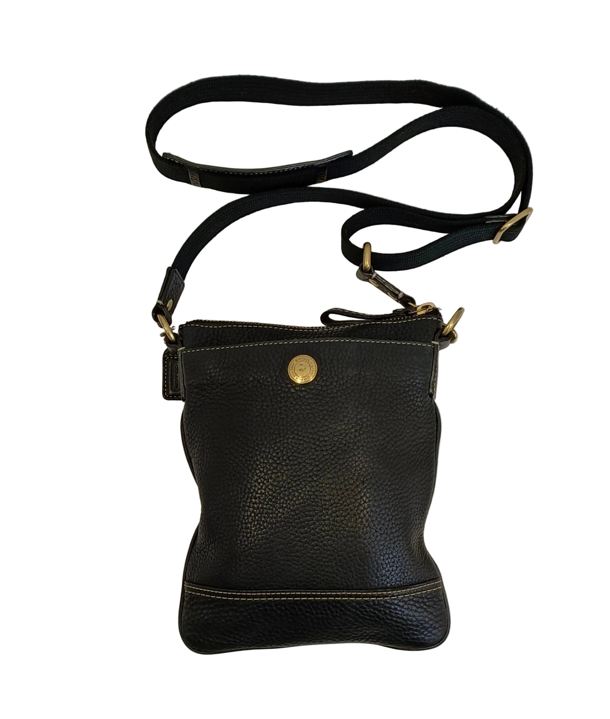 Coach Shoulder Bag-Black Leather