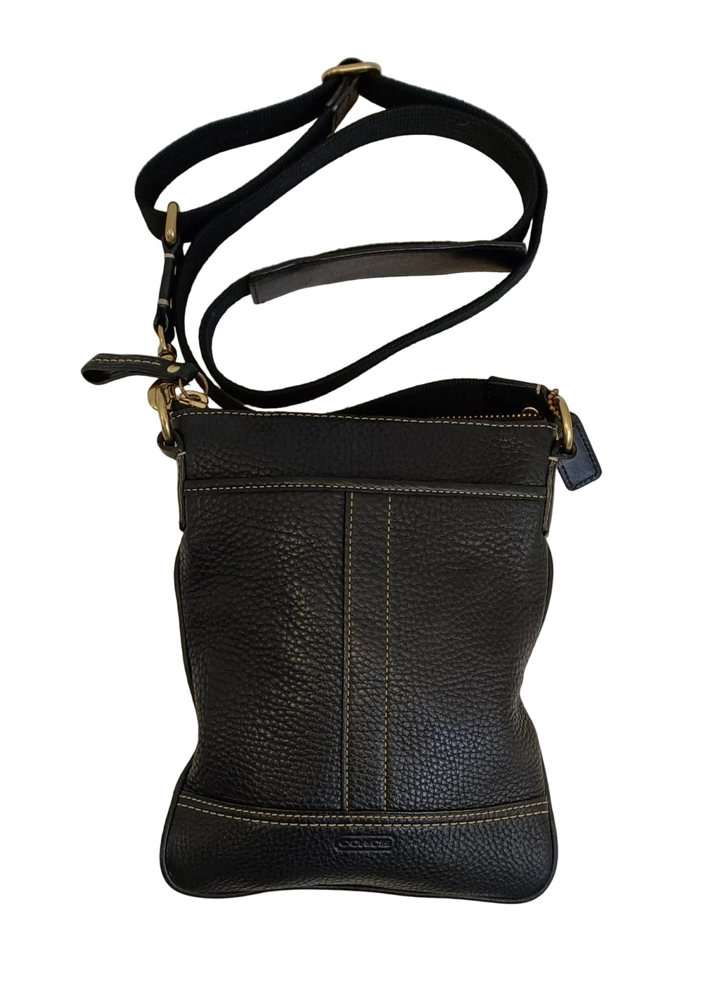 Coach Shoulder Bag-Black Leather