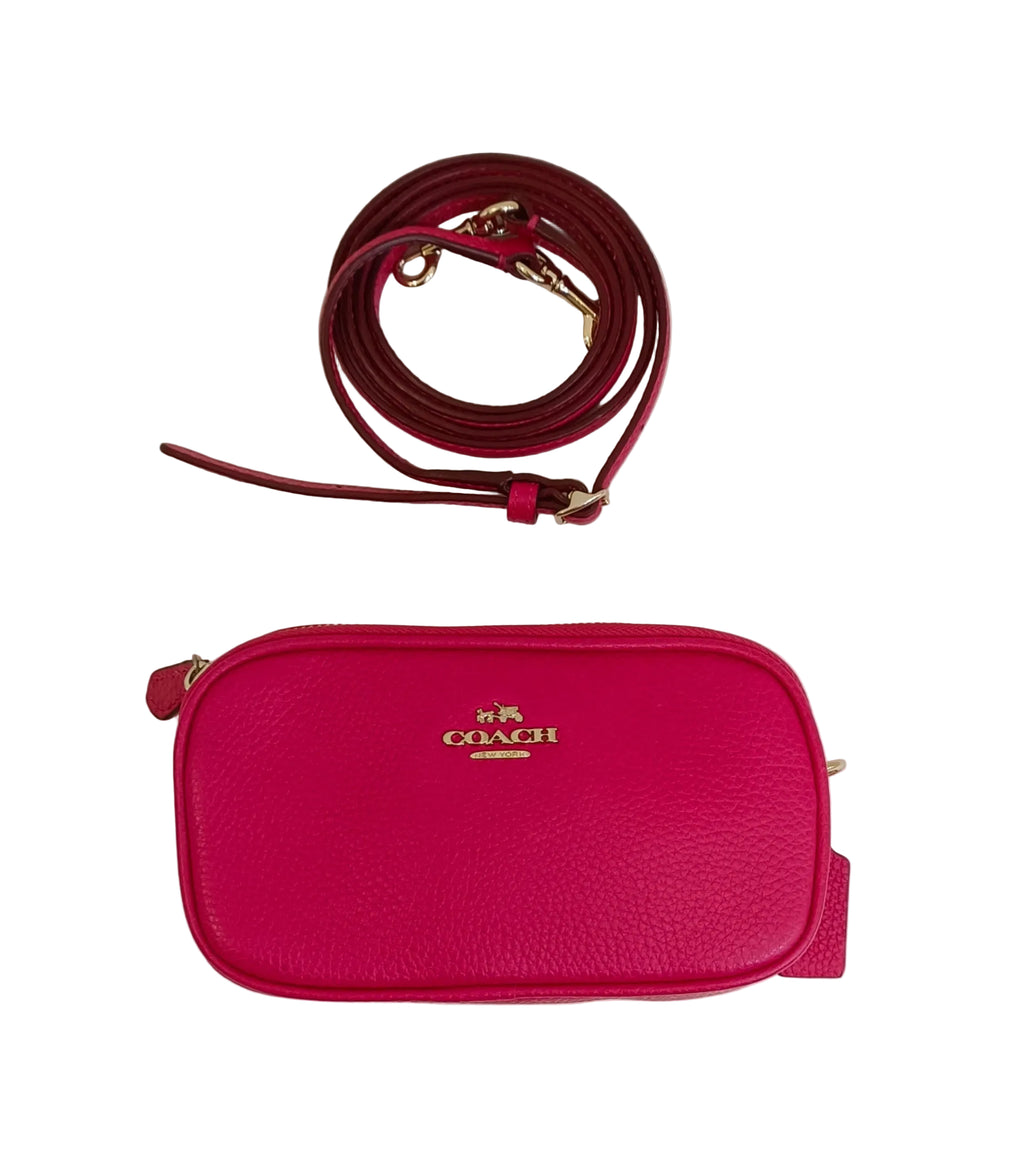 Coach Shoulder Bag-Pink Leather