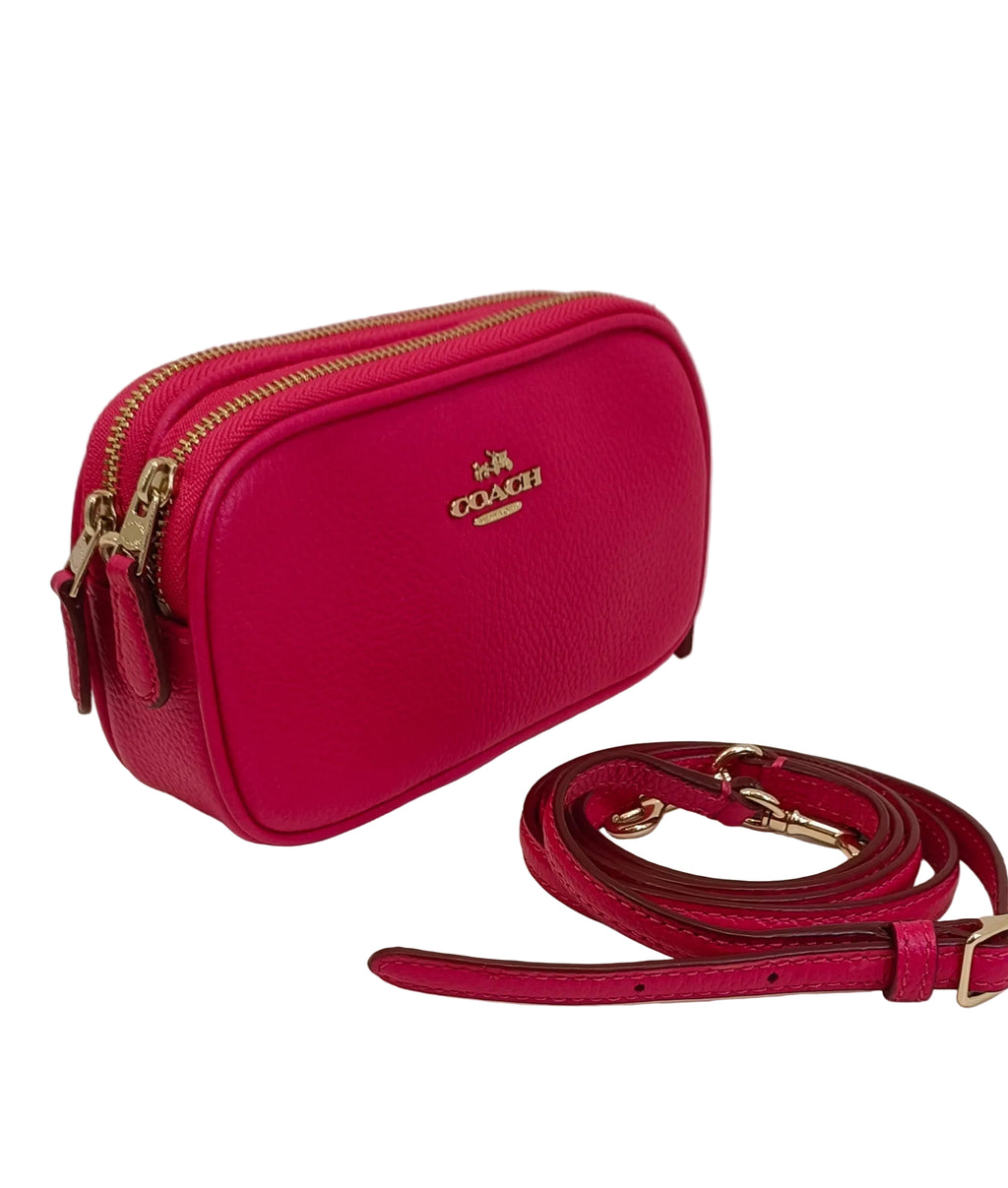Coach Shoulder Bag-Pink Leather