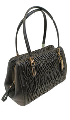 Coach Tote Bag-Black Quilted Leather/2 Way