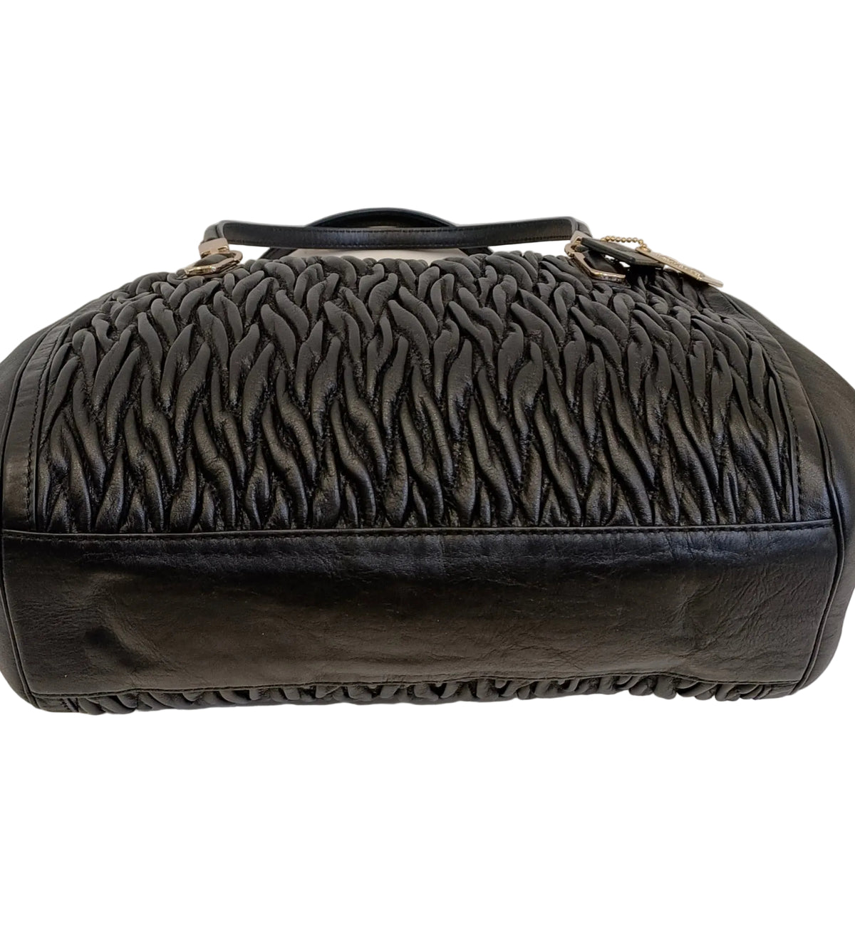 Coach Tote Bag-Black Quilted Leather/2 Way