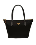 Cococelux Gold Shoulder Bag-Black Nylon