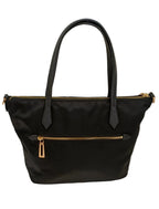 Cococelux Gold Shoulder Bag-Black Nylon
