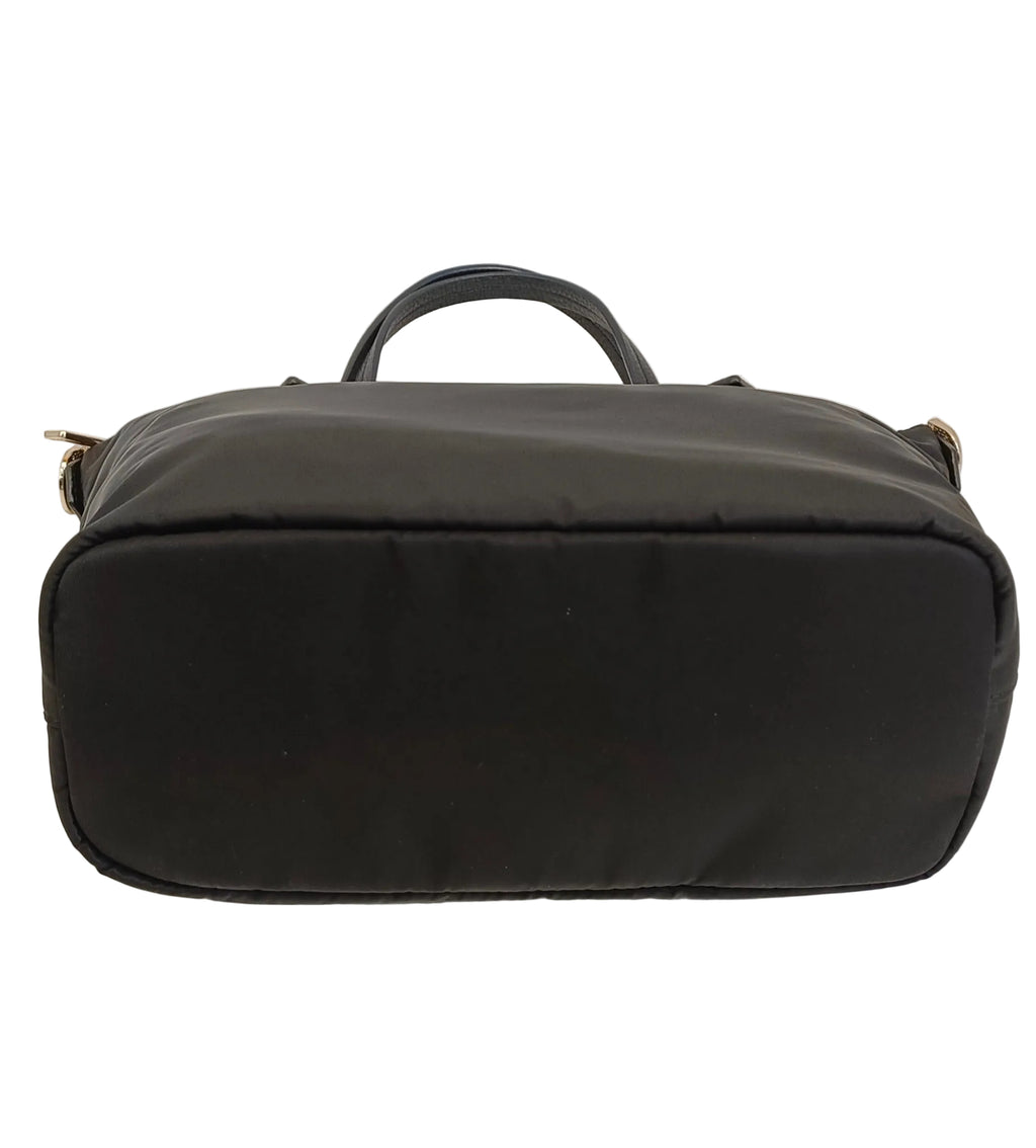 Cococelux Gold Shoulder Bag-Black Nylon