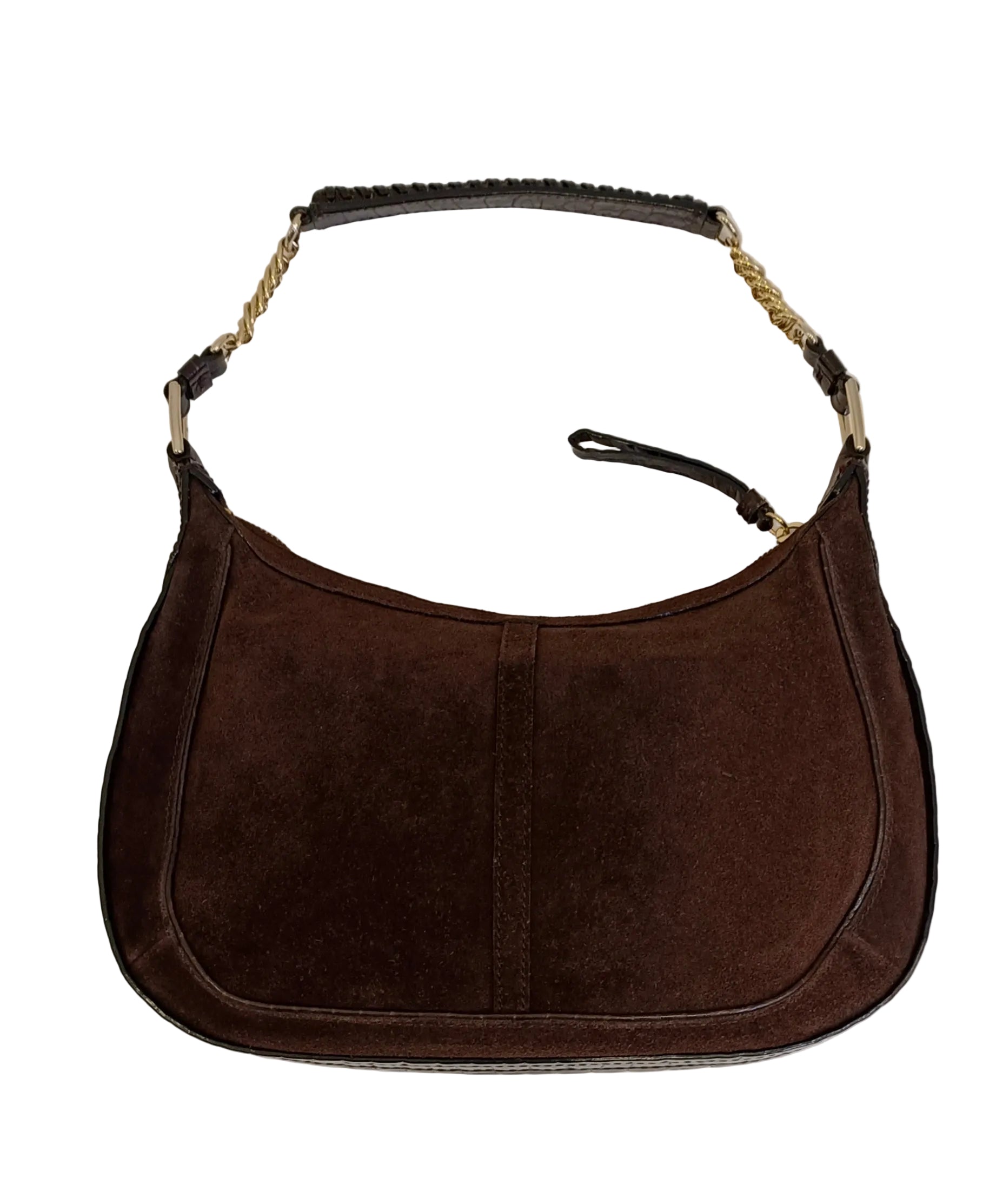 Cole Haan Shoulder Bag-Brown/Suede/Leather Strap Secondary image