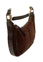 Cole Haan Shoulder Bag-Brown/Suede/Leather Strap
