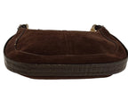 Cole Haan Shoulder Bag-Brown/Suede/Leather Strap