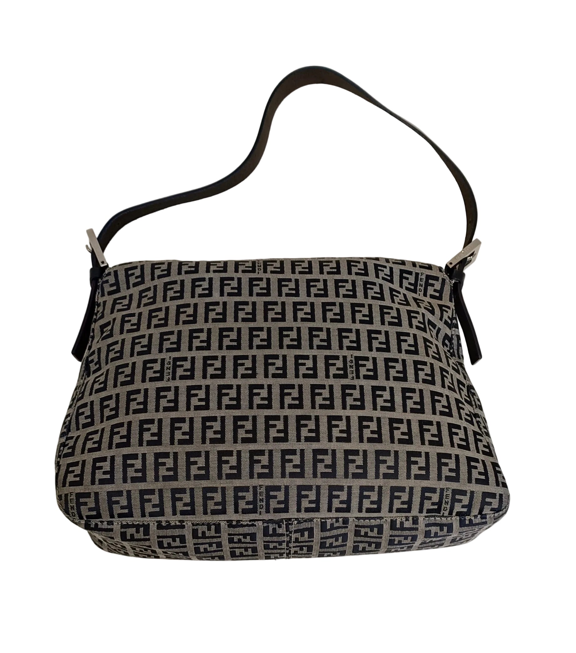 Fendi Mamma Baguette Shoulder Bag-Black & Grey Secondary image