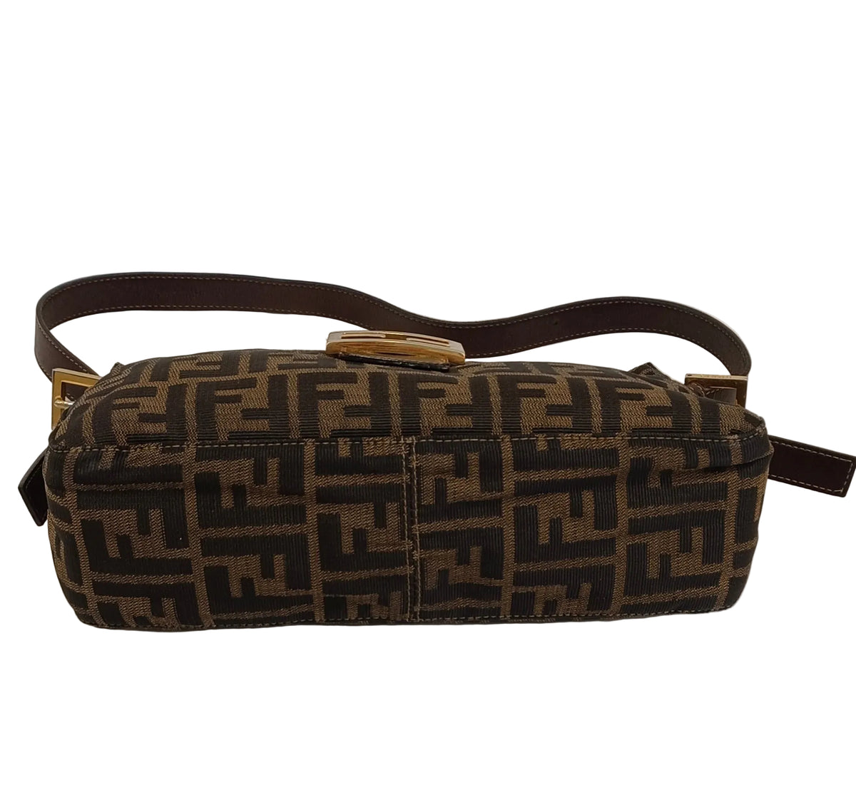 Fendi Mamma Baguette Shoulder Bag-Brown