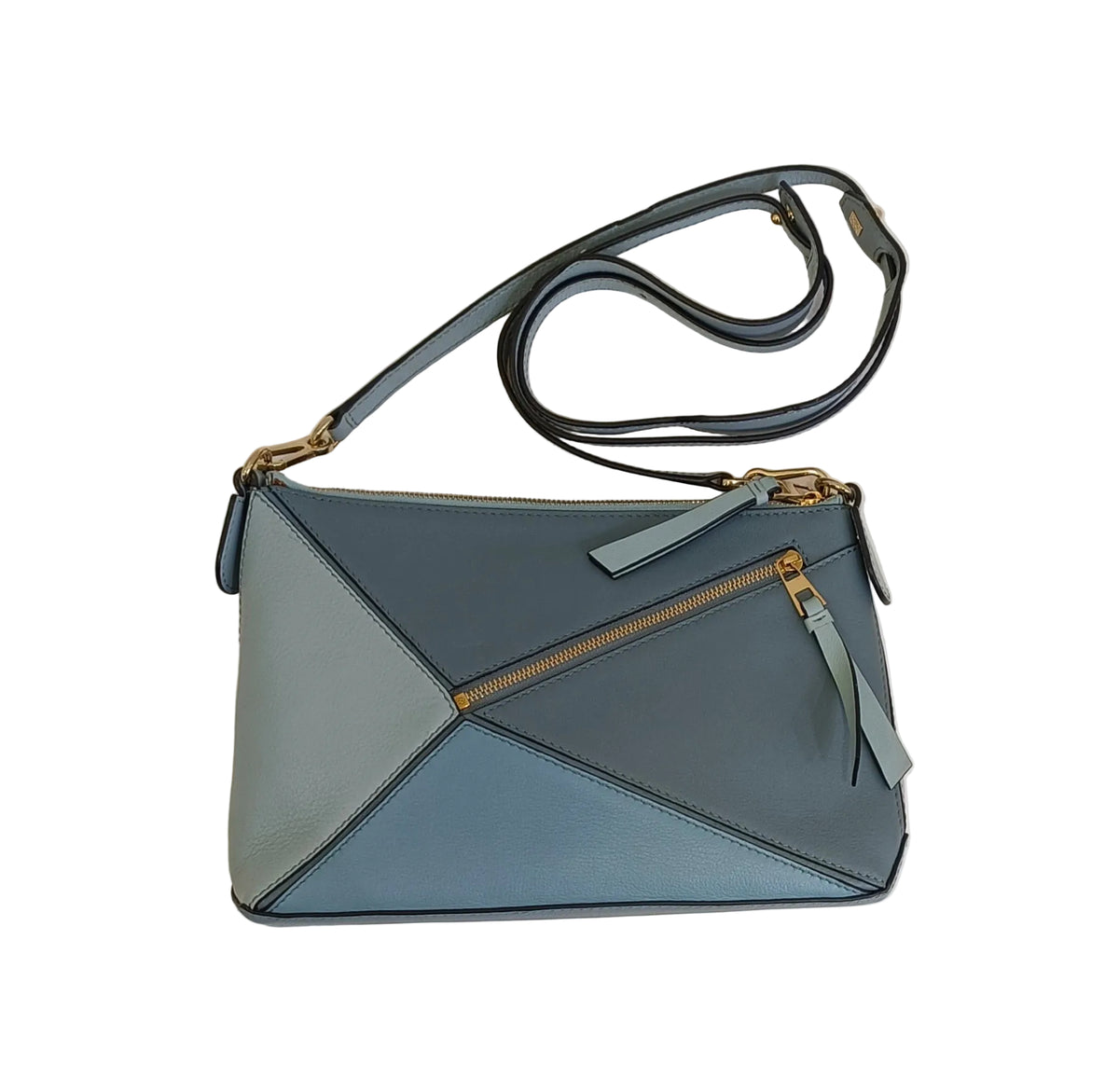 Loewe Shoulder Bag-Blue/Puzzle/Leather