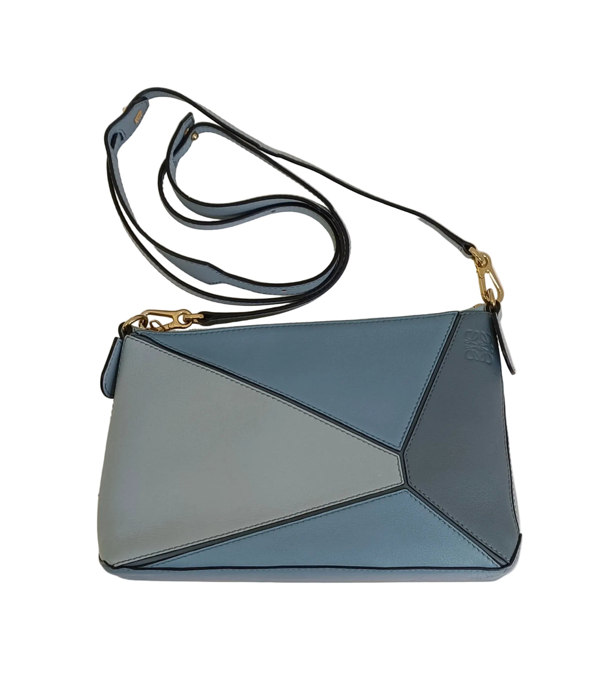 Loewe Shoulder Bag-Blue/Puzzle/Leather