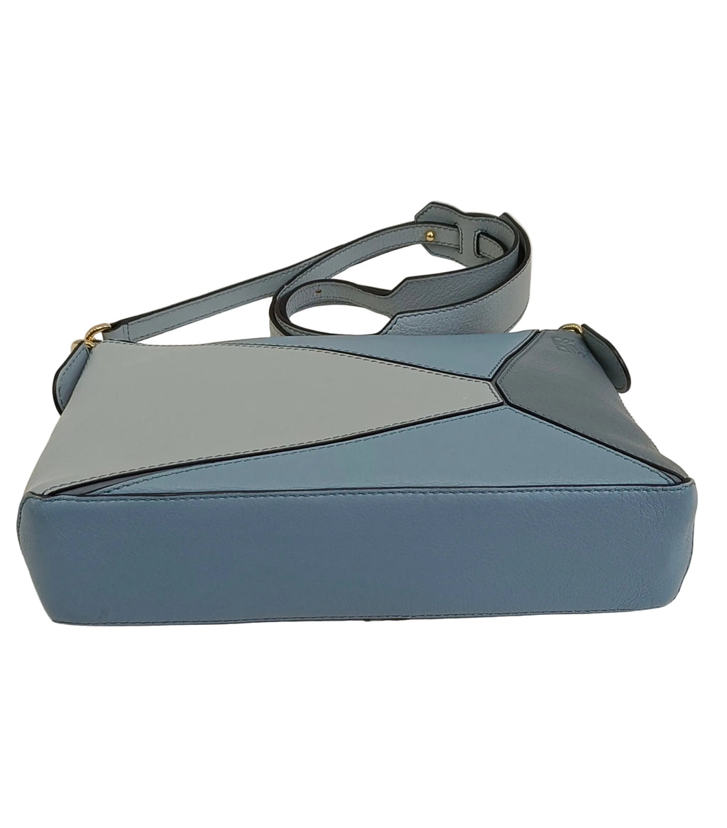Loewe Shoulder Bag-Blue/Puzzle/Leather