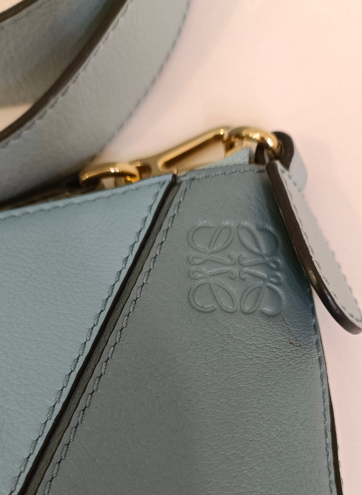 Loewe Shoulder Bag-Blue/Puzzle/Leather