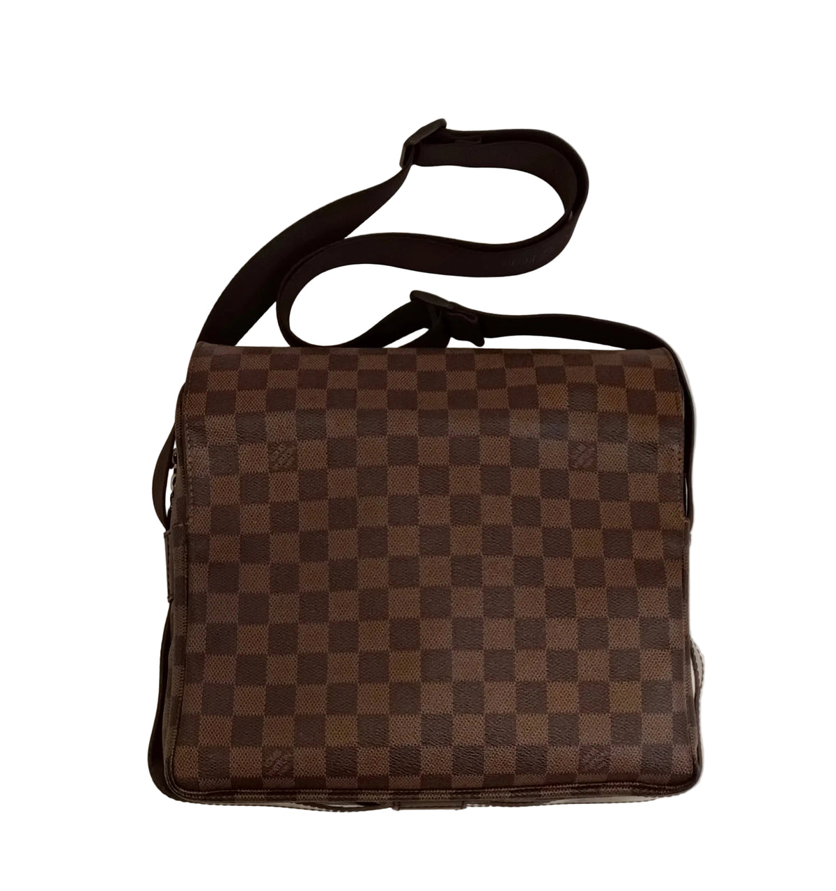 Louis Vuitton Shoulder Bag-Brown Damier Naviglio/Leather Main image