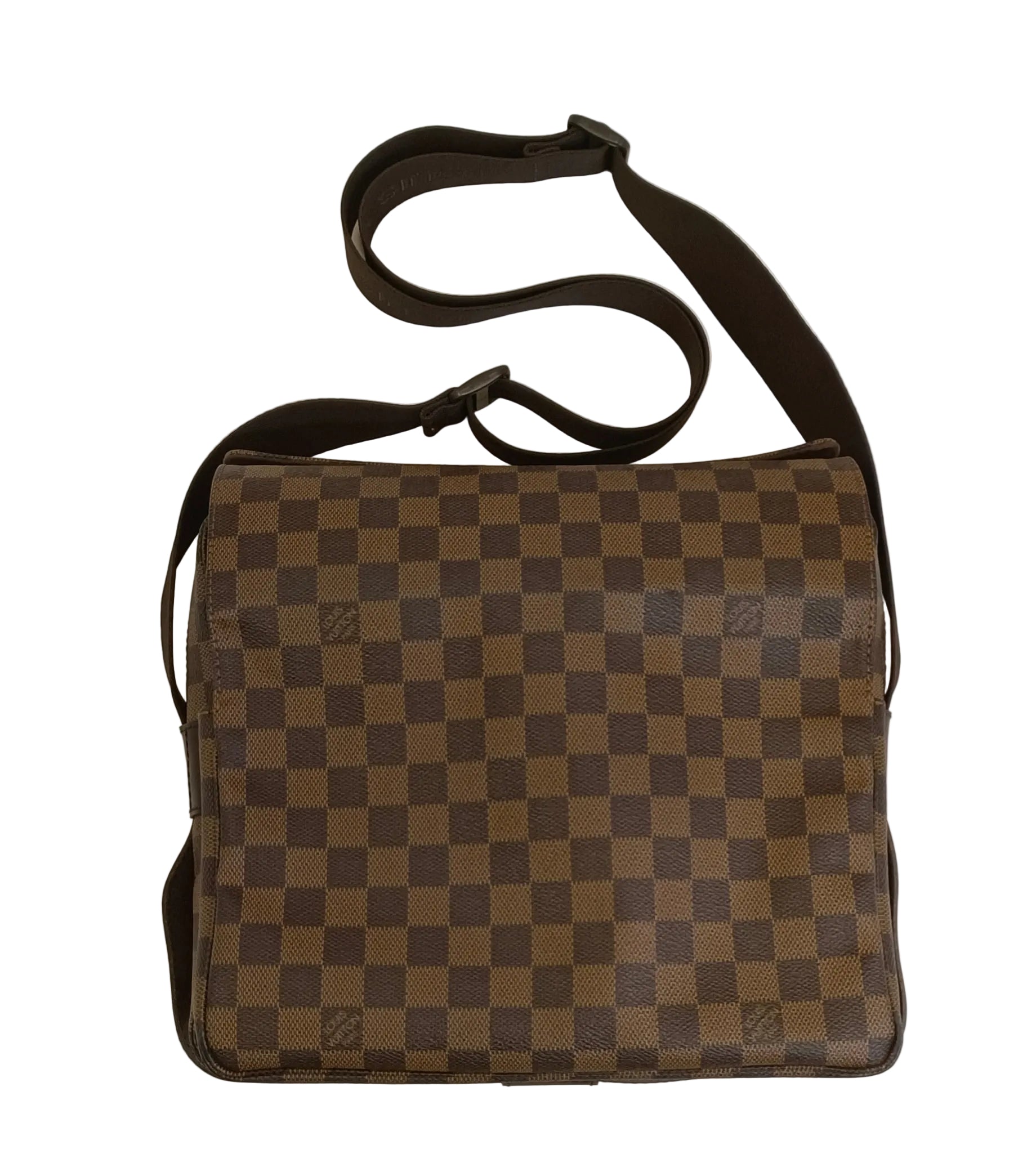 Louis Vuitton Shoulder Bag-Brown Damier Naviglio/Leather Secondary image