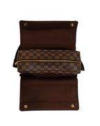 Louis Vuitton Shoulder Bag-Brown Damier Naviglio/Leather