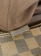 Louis Vuitton Shoulder Bag-Brown Damier Naviglio/Leather