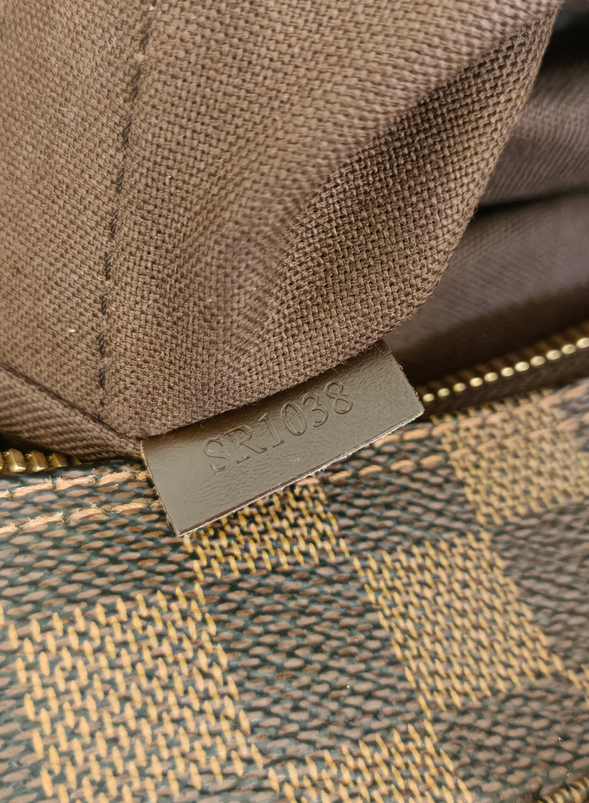 Louis Vuitton Shoulder Bag-Brown Damier Naviglio/Leather